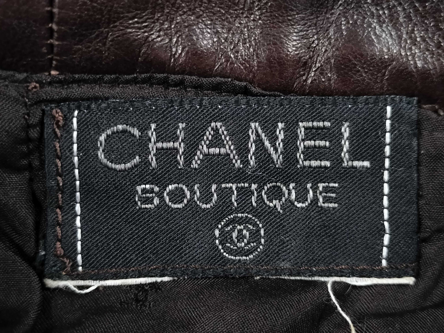 CHANEL Lamb Leather Skirt