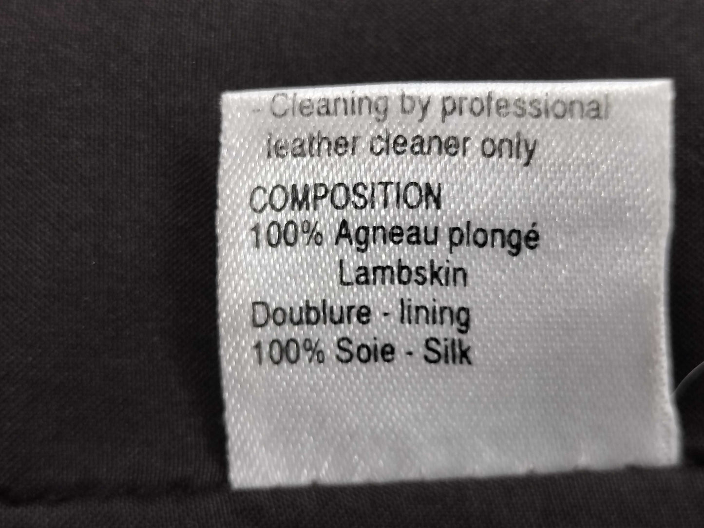 CHANEL Lamb Leather Skirt