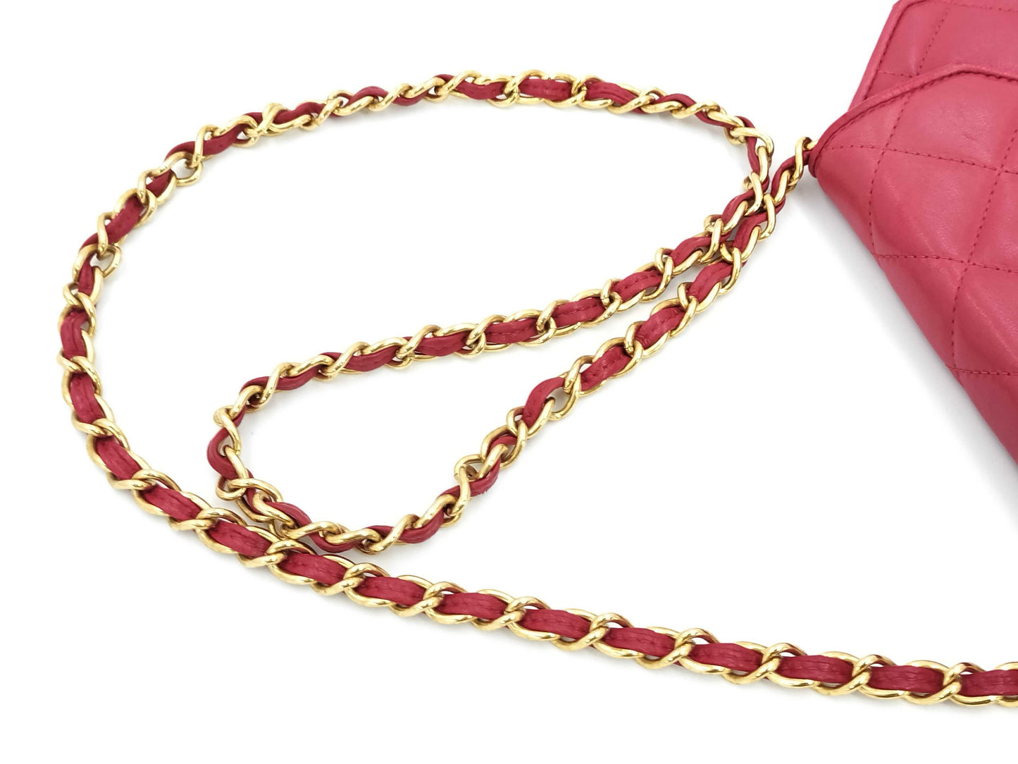CHANEL Matelasse Octagon Lambskin Chain Shoulder Bag