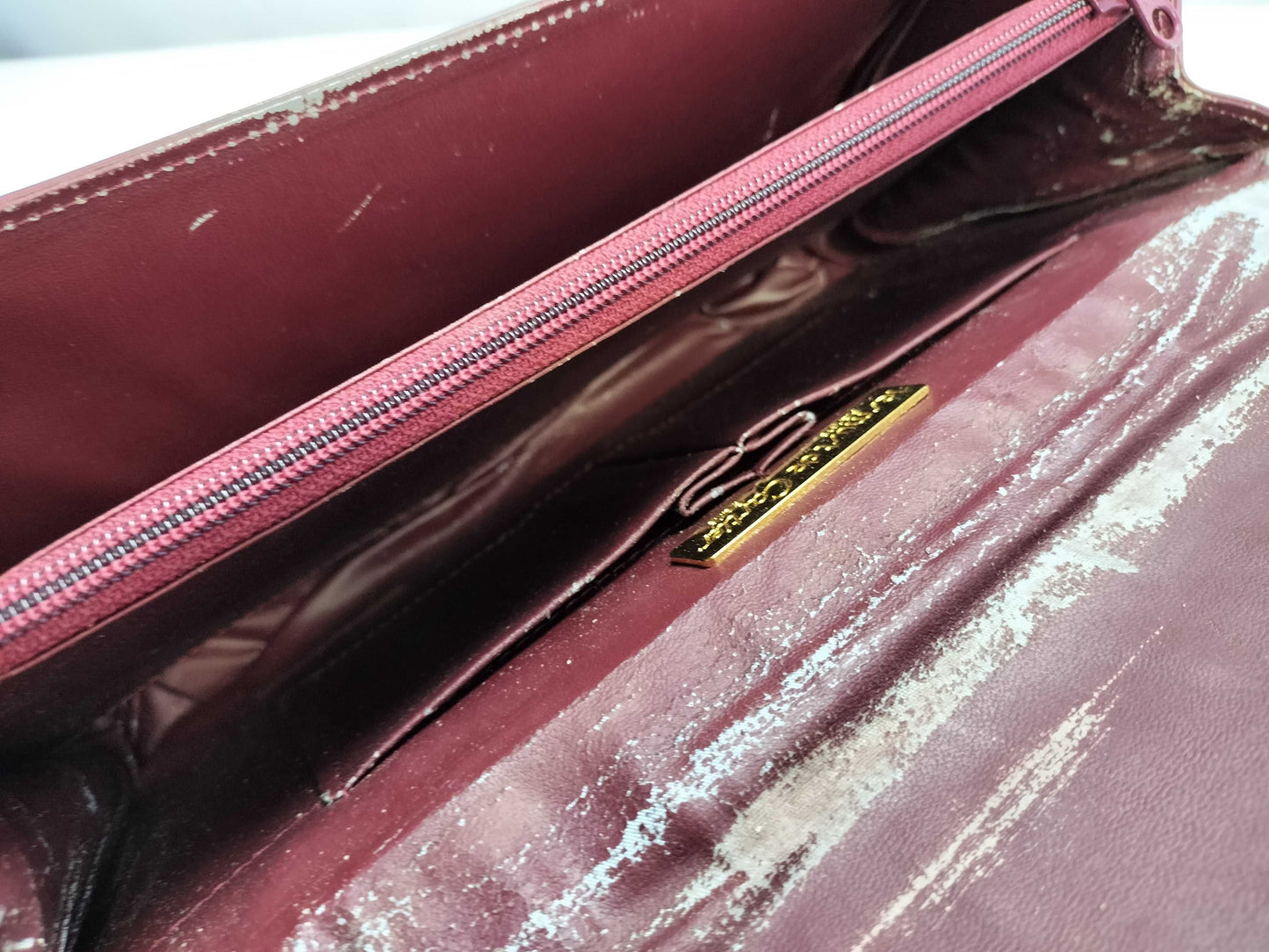 Cartier Must Line Leather Shoulder Bag Bordeaux