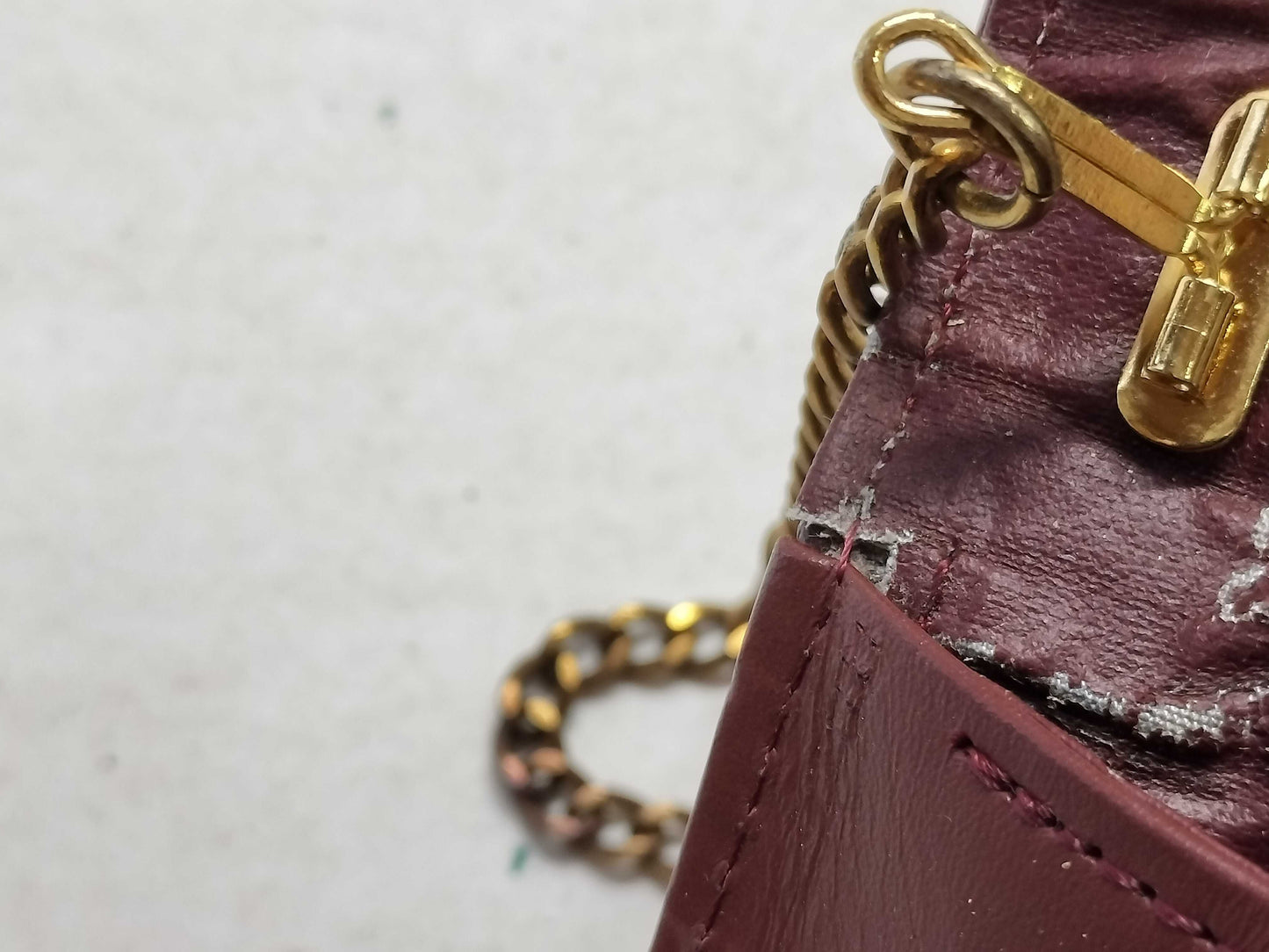 Cartier Must Line Leather Shoulder Bag Bordeaux