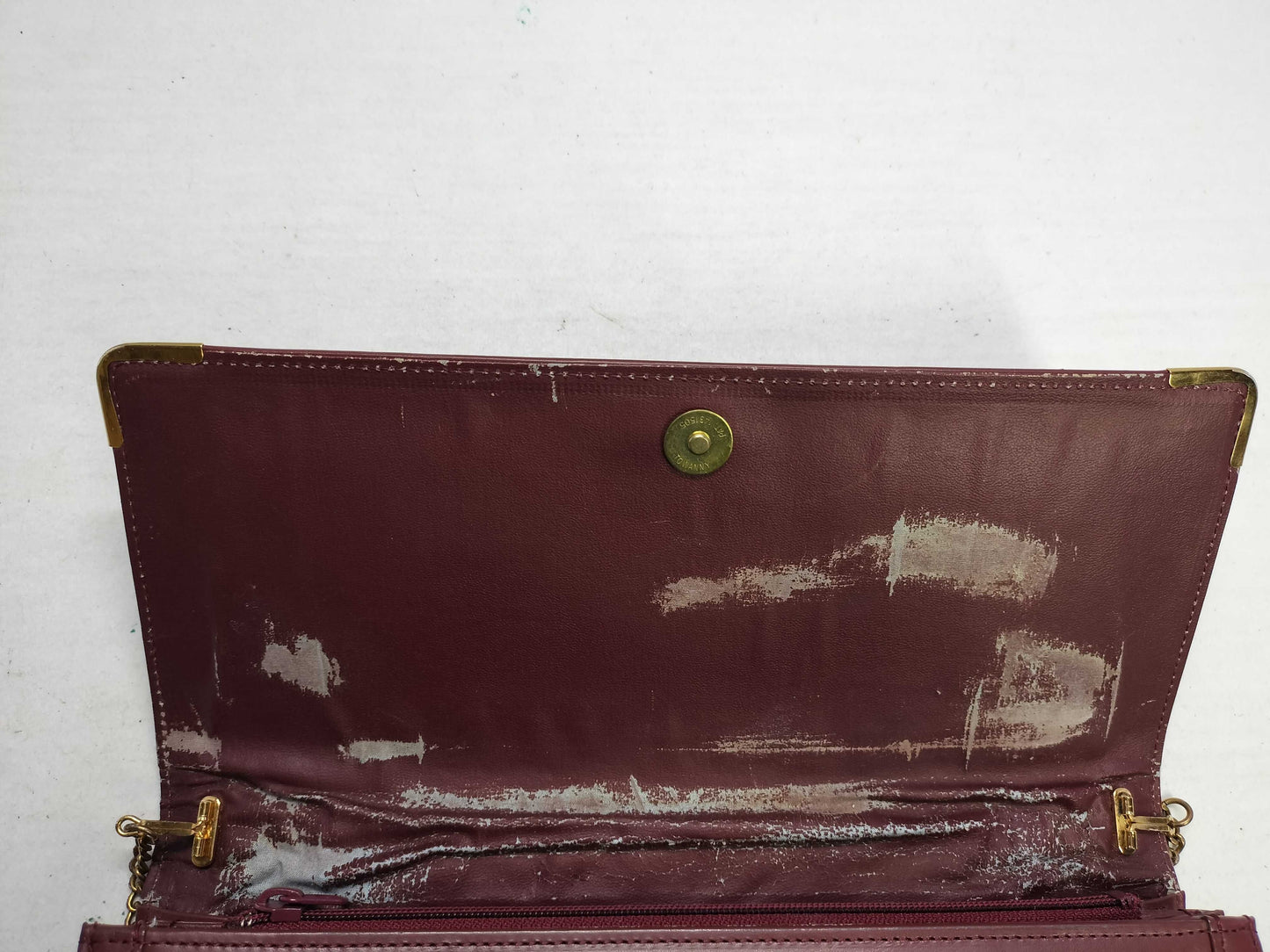 Cartier Must Line Leather Shoulder Bag Bordeaux