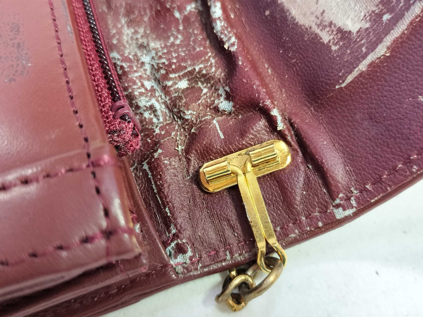 Cartier Must Line Leather Shoulder Bag Bordeaux