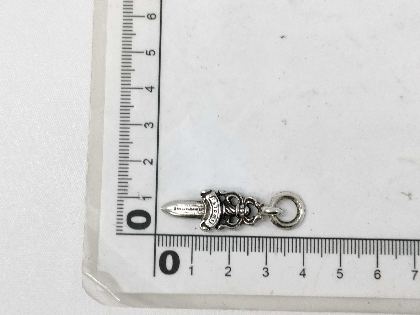 CHROME HEARTS Dagger Charm Pendant with Guarantee