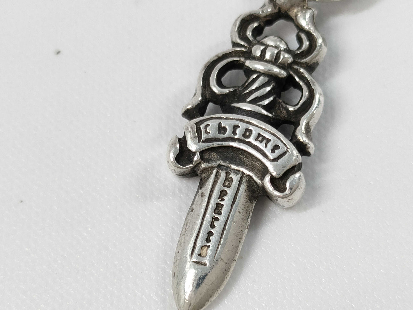 CHROME HEARTS Dagger Charm Pendant with Guarantee