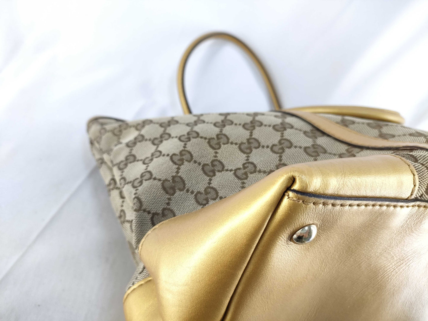 GUCCI Heart GG Canvas Tote Bag