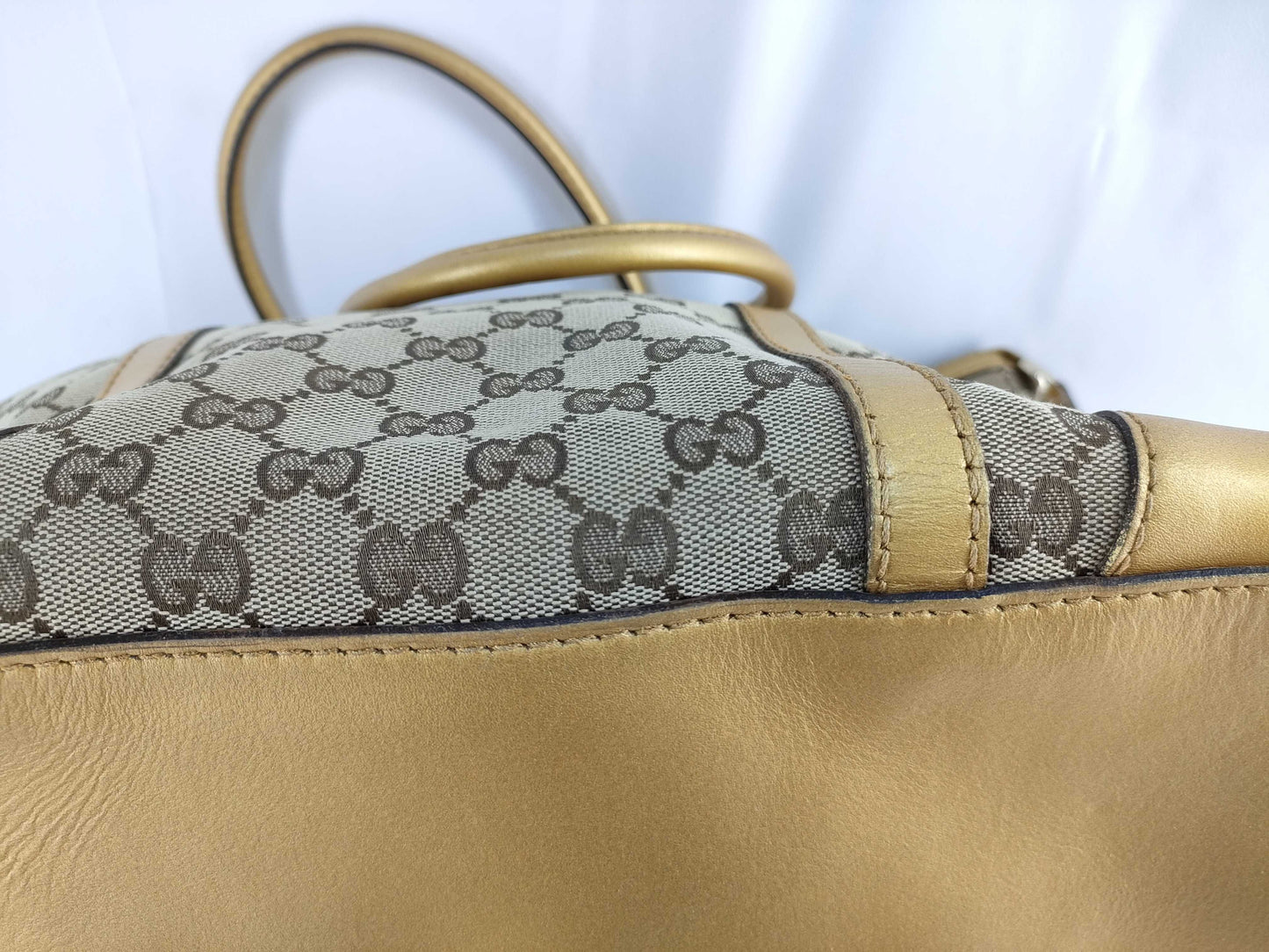 GUCCI Heart GG Canvas Tote Bag