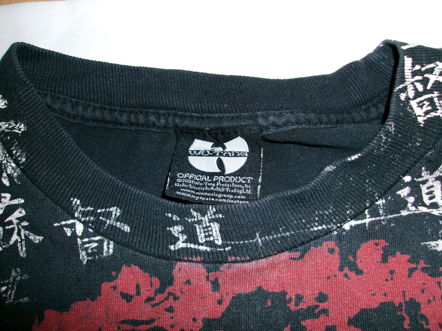 WU TANG CLAN Kanji T-shirt, Vintage, Official, Size M