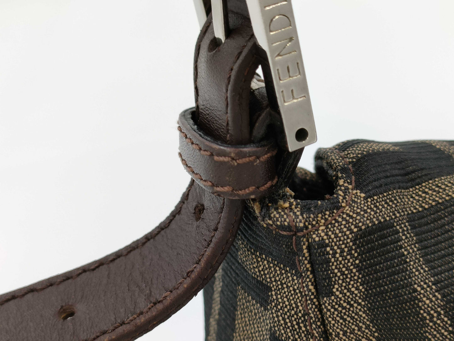 FENDI Zucca Mamma Bucket Handbag
