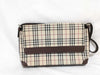 BURBERRY semi-shoulder beige checked shoulder bag