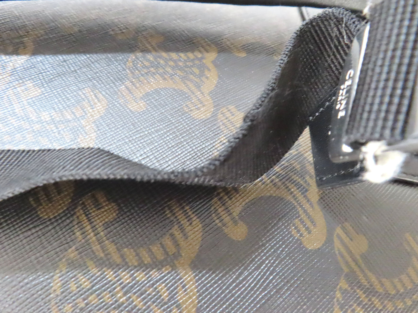 CELINE Medium Backpack / Triomphe Canvas XL Black Rucksack 188382EOI.38SI