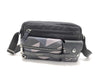 VERSACE ID - Versace Leather/Nylon Greca Signature Messenger Bag, Black, 25 cm, Shoulder Bag