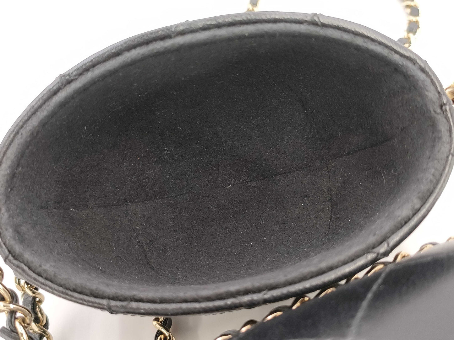 CHANEL Black Calfskin Matelasse Phone Case with Gold Hardware, No. 26 Shoulder Bag