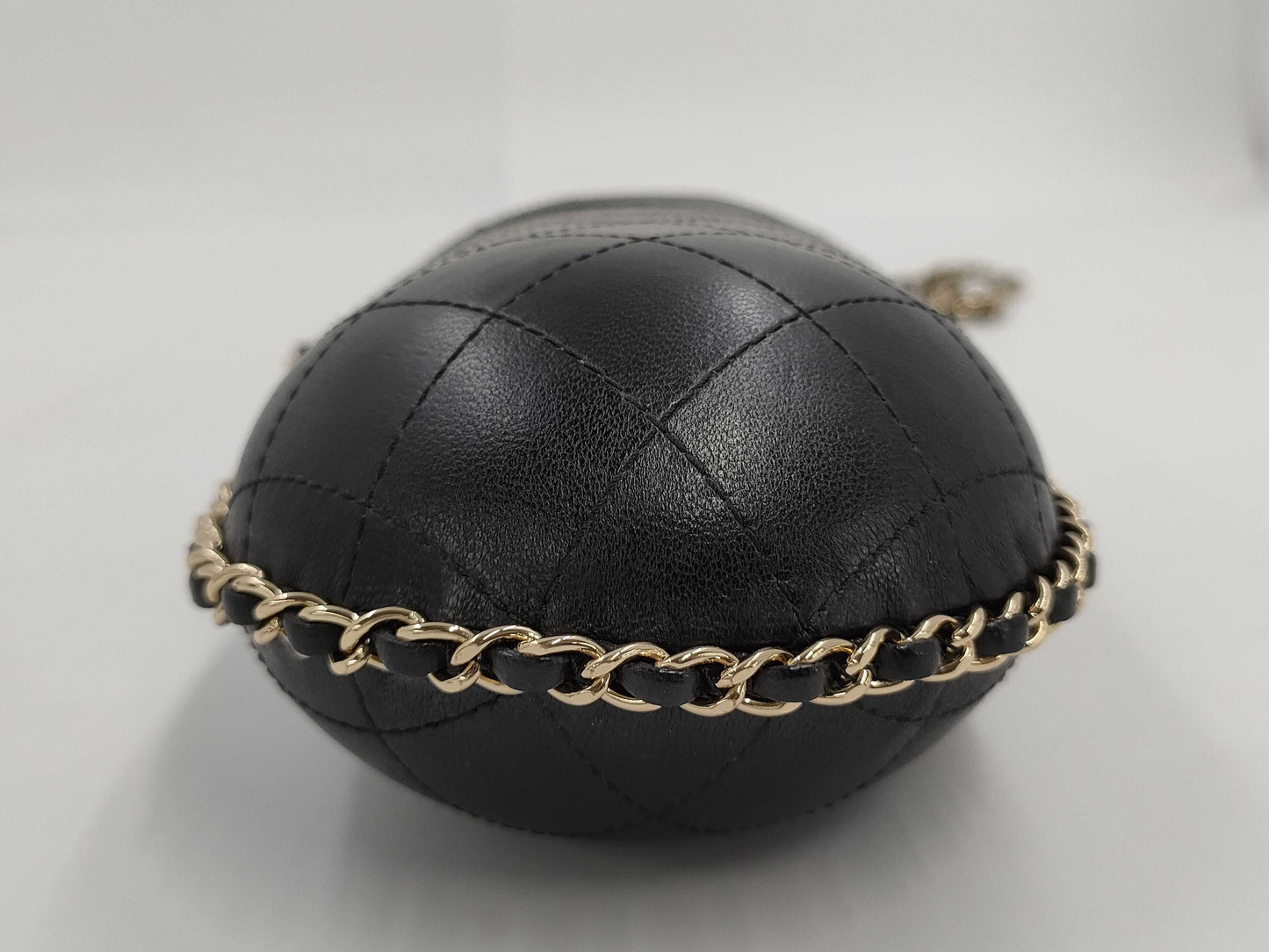CHANEL Black Calfskin Matelasse Phone Case with Gold Hardware, No. 26 Shoulder Bag