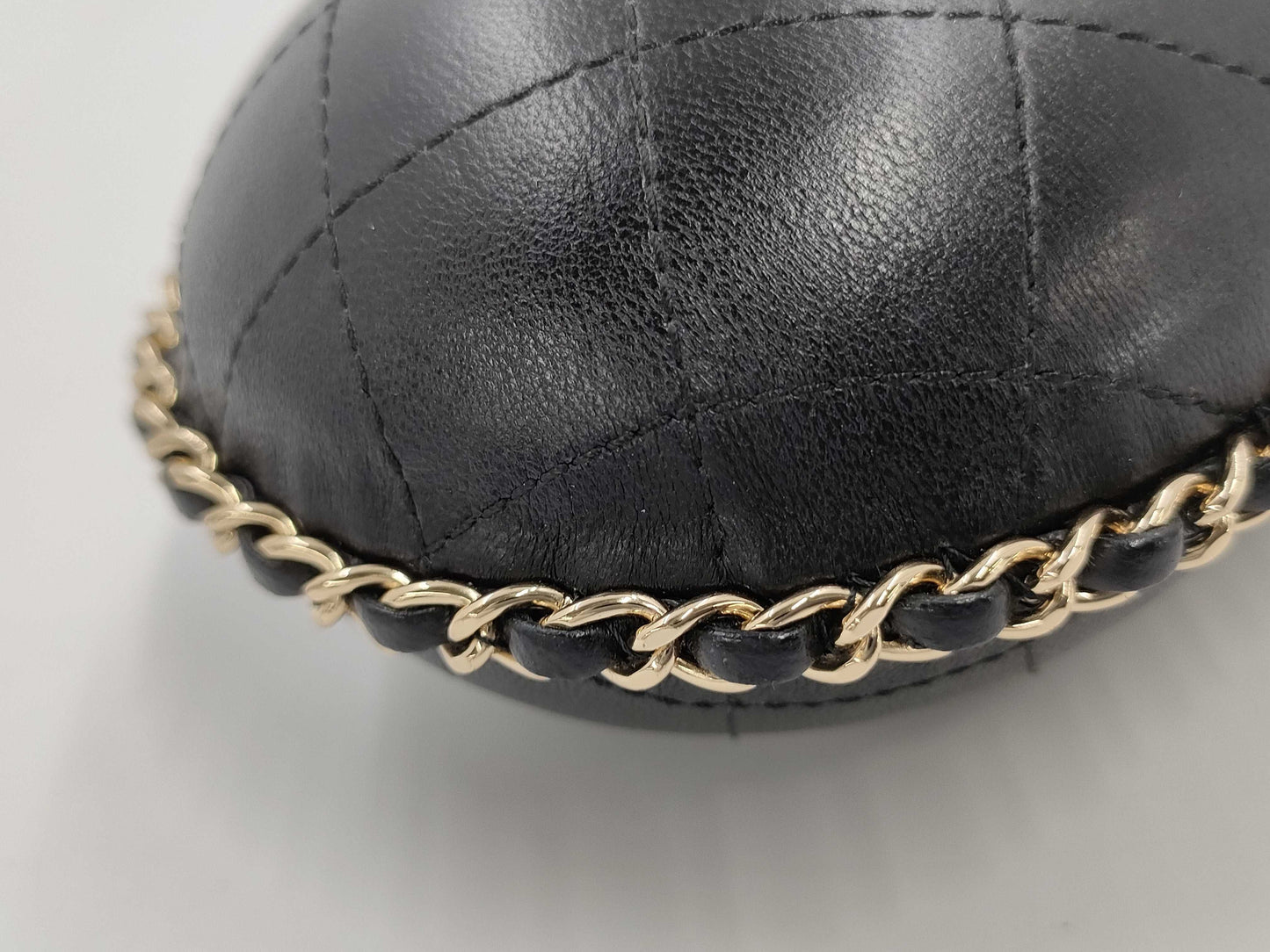 CHANEL Black Calfskin Matelasse Phone Case with Gold Hardware, No. 26 Shoulder Bag