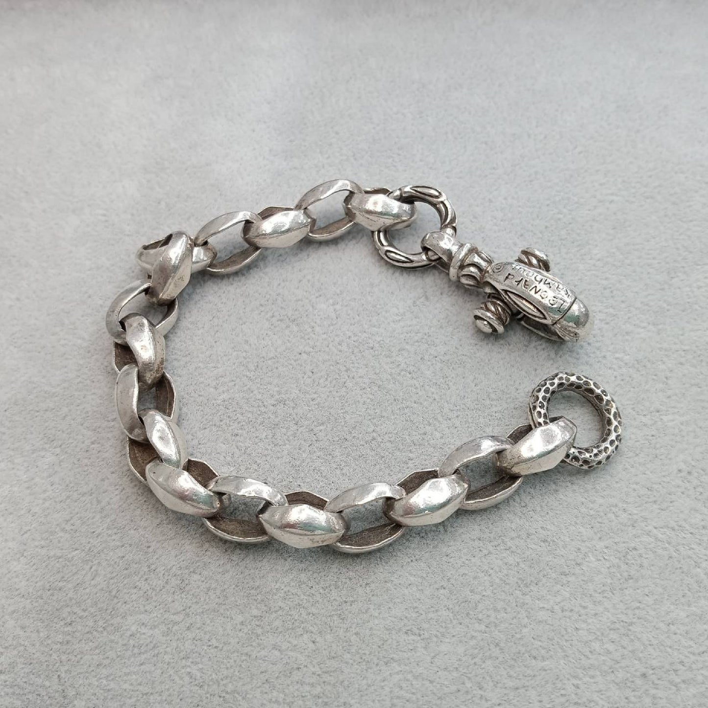 Lone Ones Leonard Kamhout Silver Bracelet, SV925, 65.7g