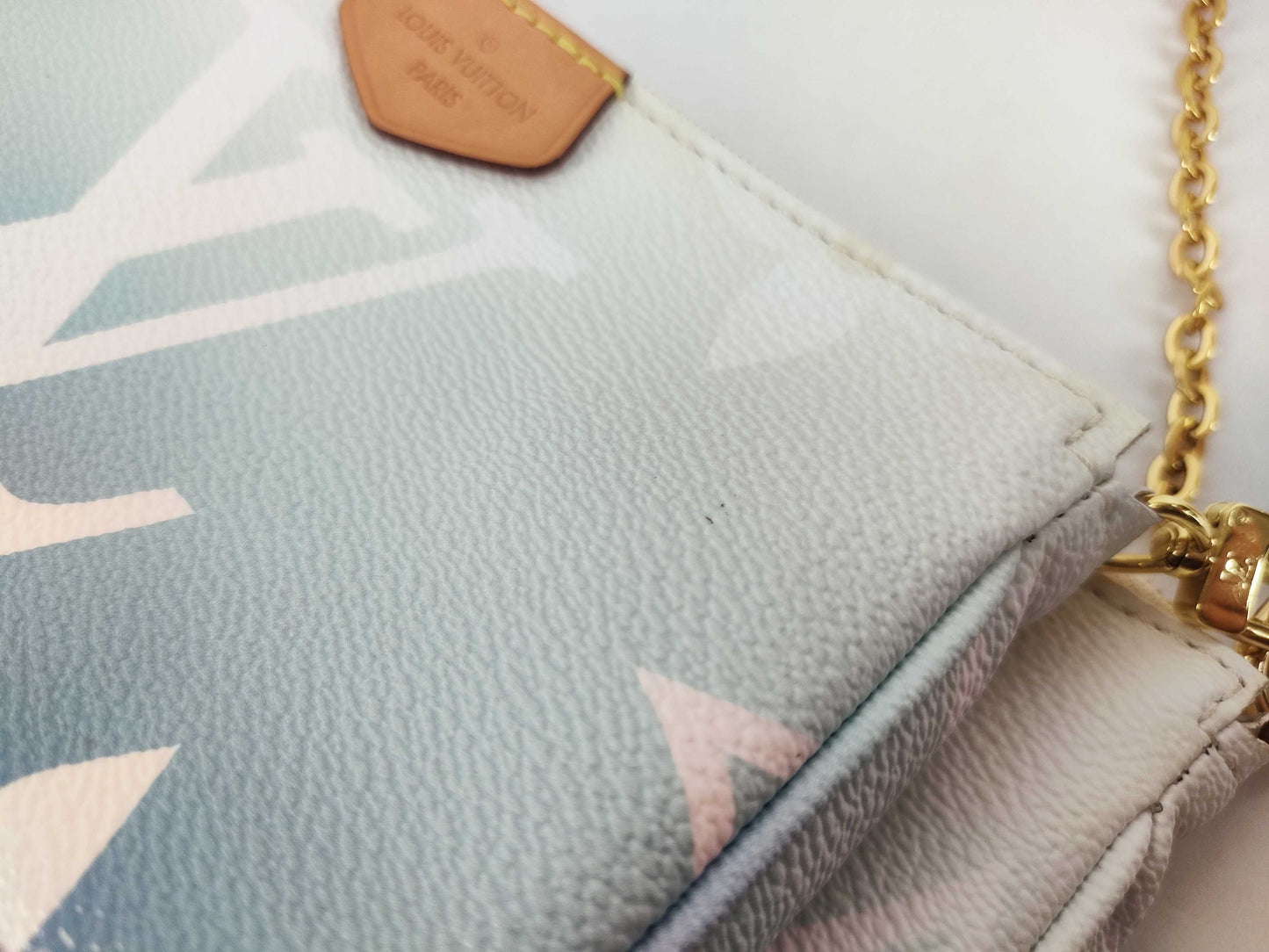 LOUIS VUITTON M57633 Monogram Multi Pochette Accessoires Blue/White M57633 RFID Verified Shoulder Bag