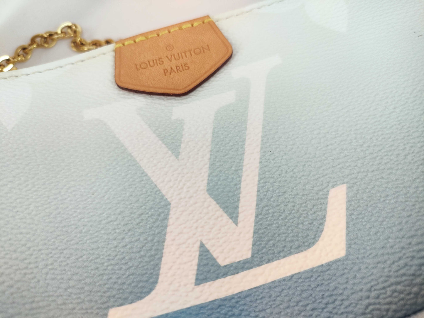LOUIS VUITTON M57633 Monogram Multi Pochette Accessoires Blue/White M57633 RFID Verified Shoulder Bag