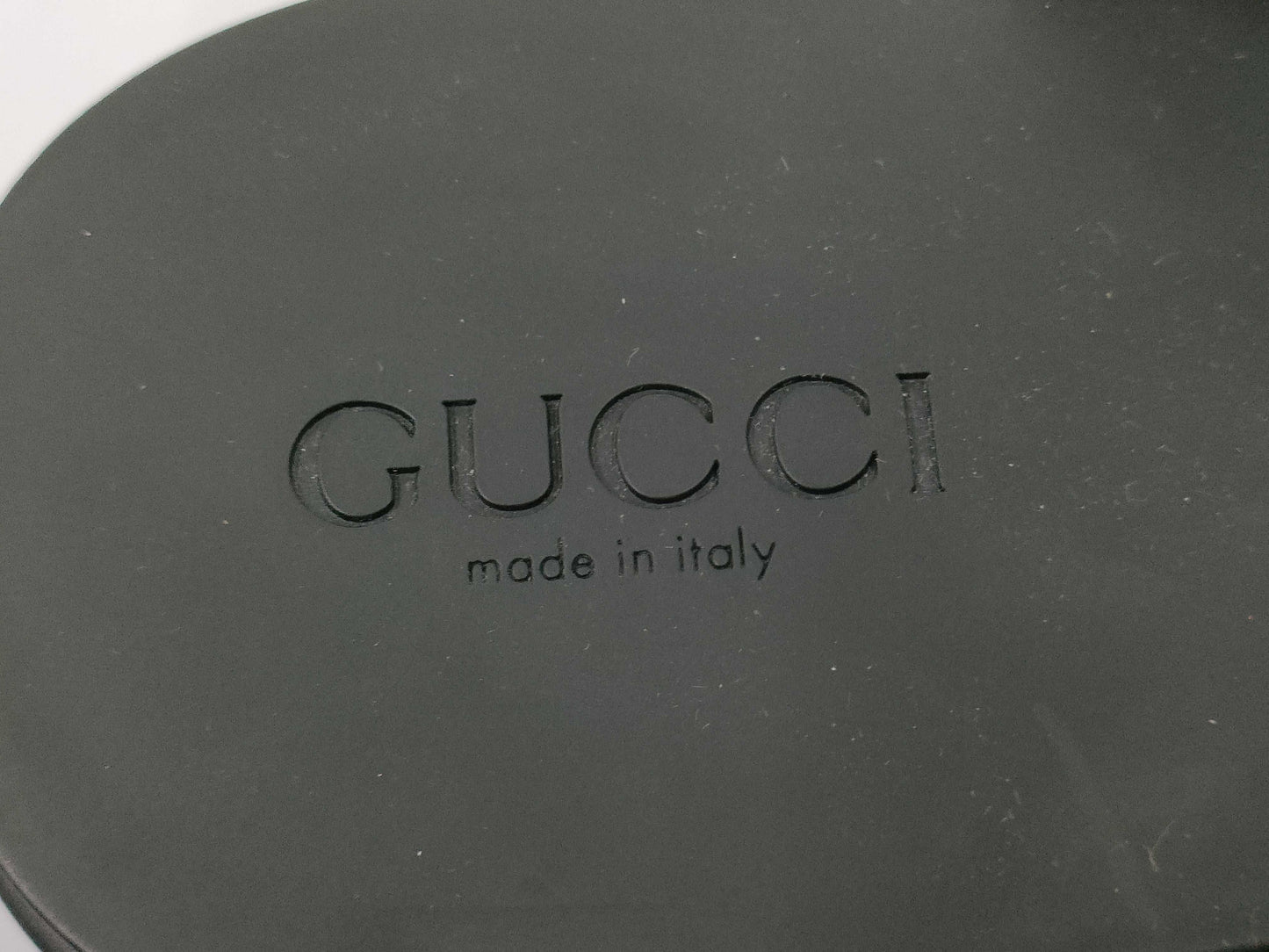 GUCCI Gucci Thong Sandals, Rubber, Black, 746334, Size 37