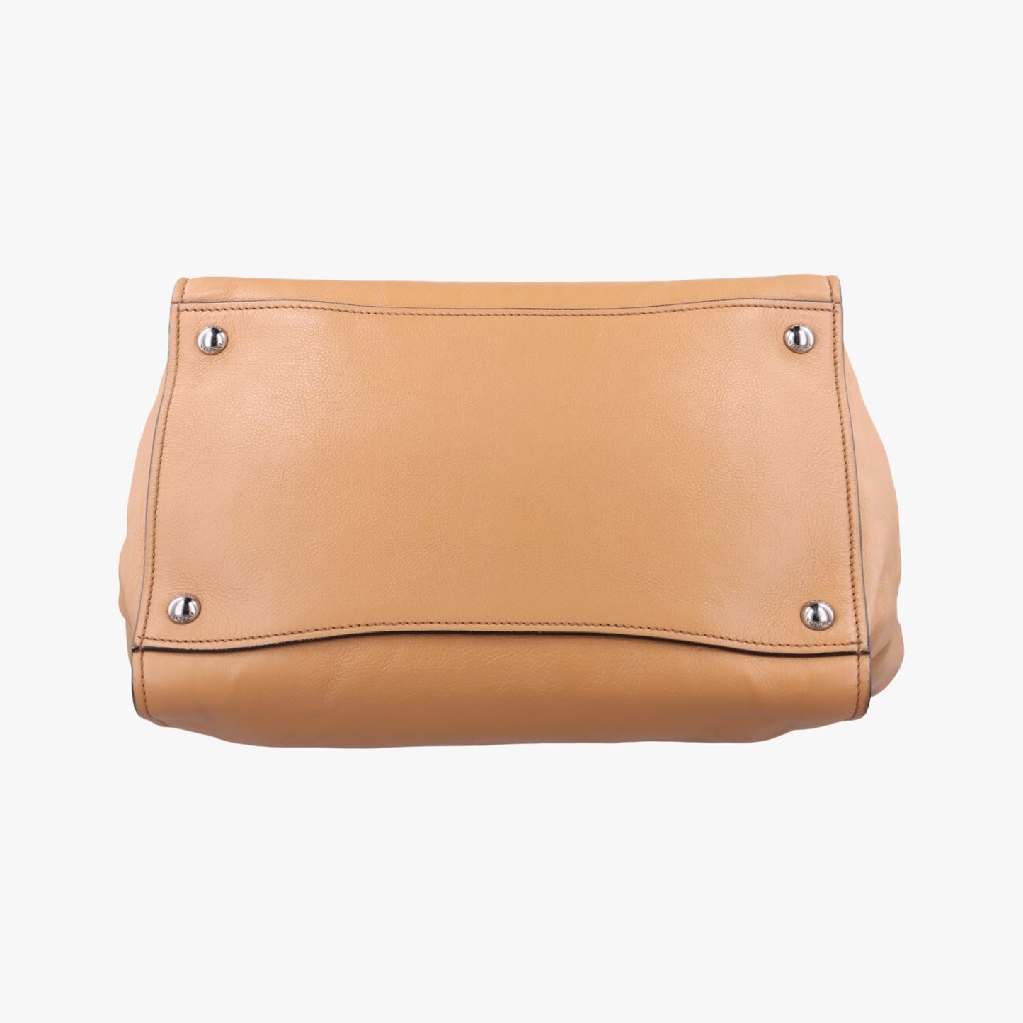 PRADA Twin Pocket Double Zip Tote Camel Leather Shoulder Bag BN2619239 G