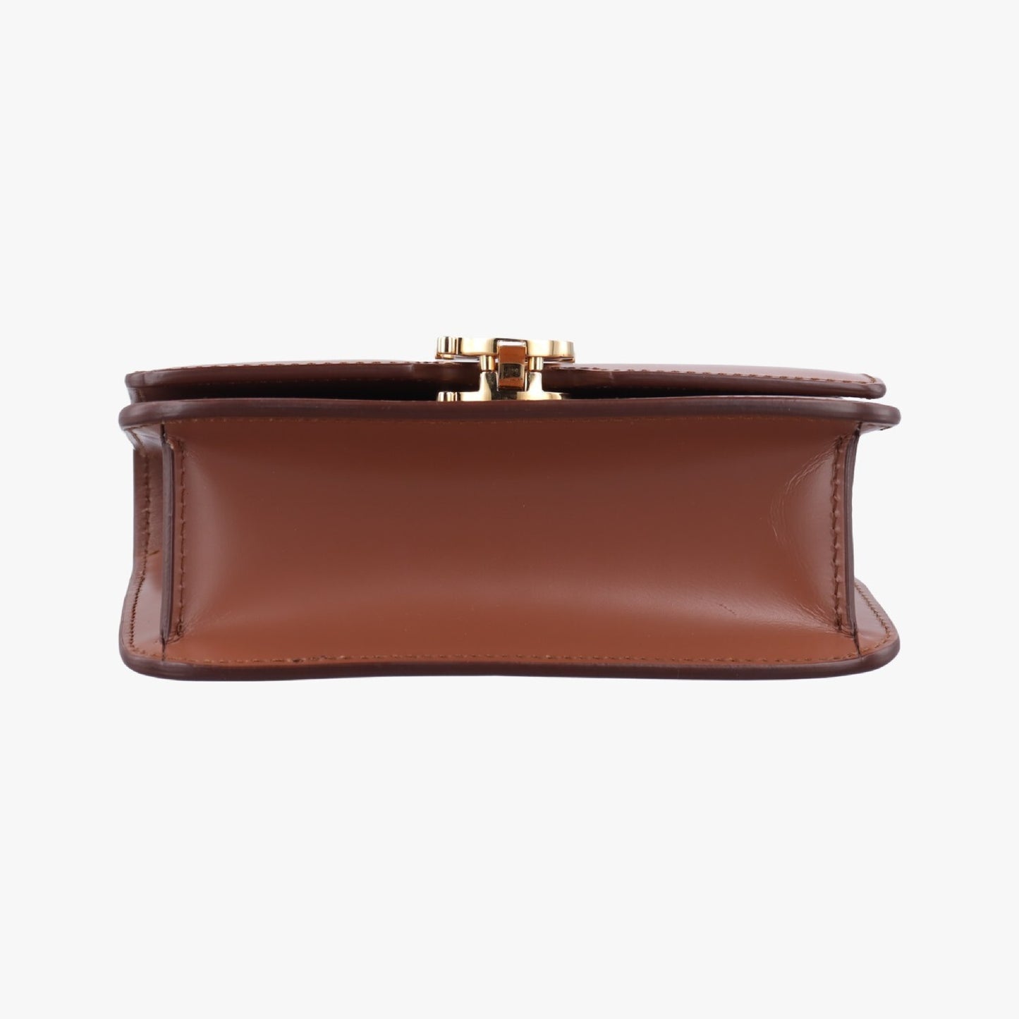 BURBERRY TB Logo Brown Leather ITALBSR239CAL Shoulder Bag