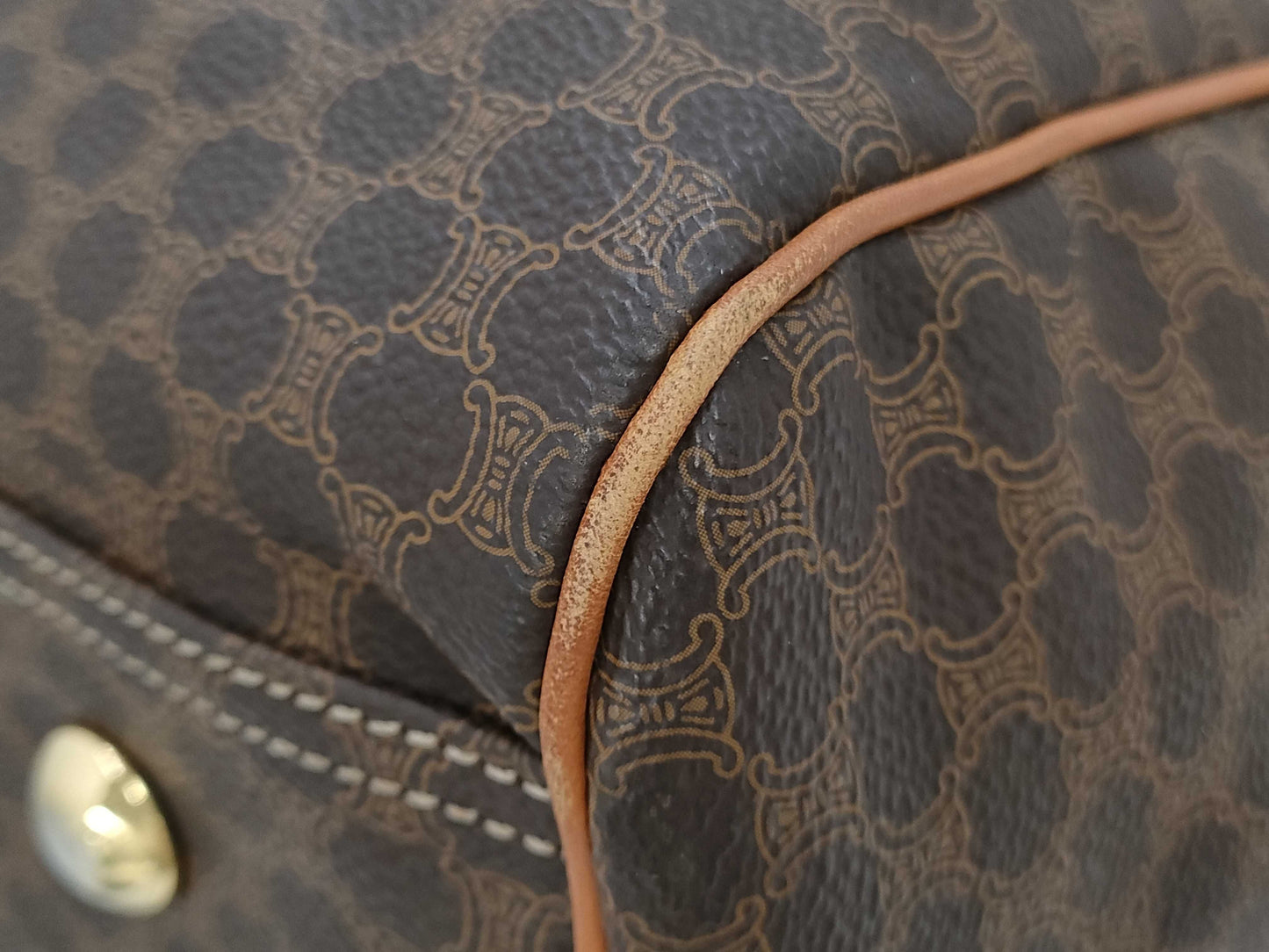 CELINE Macadam PVC Triomphe Boston Bag