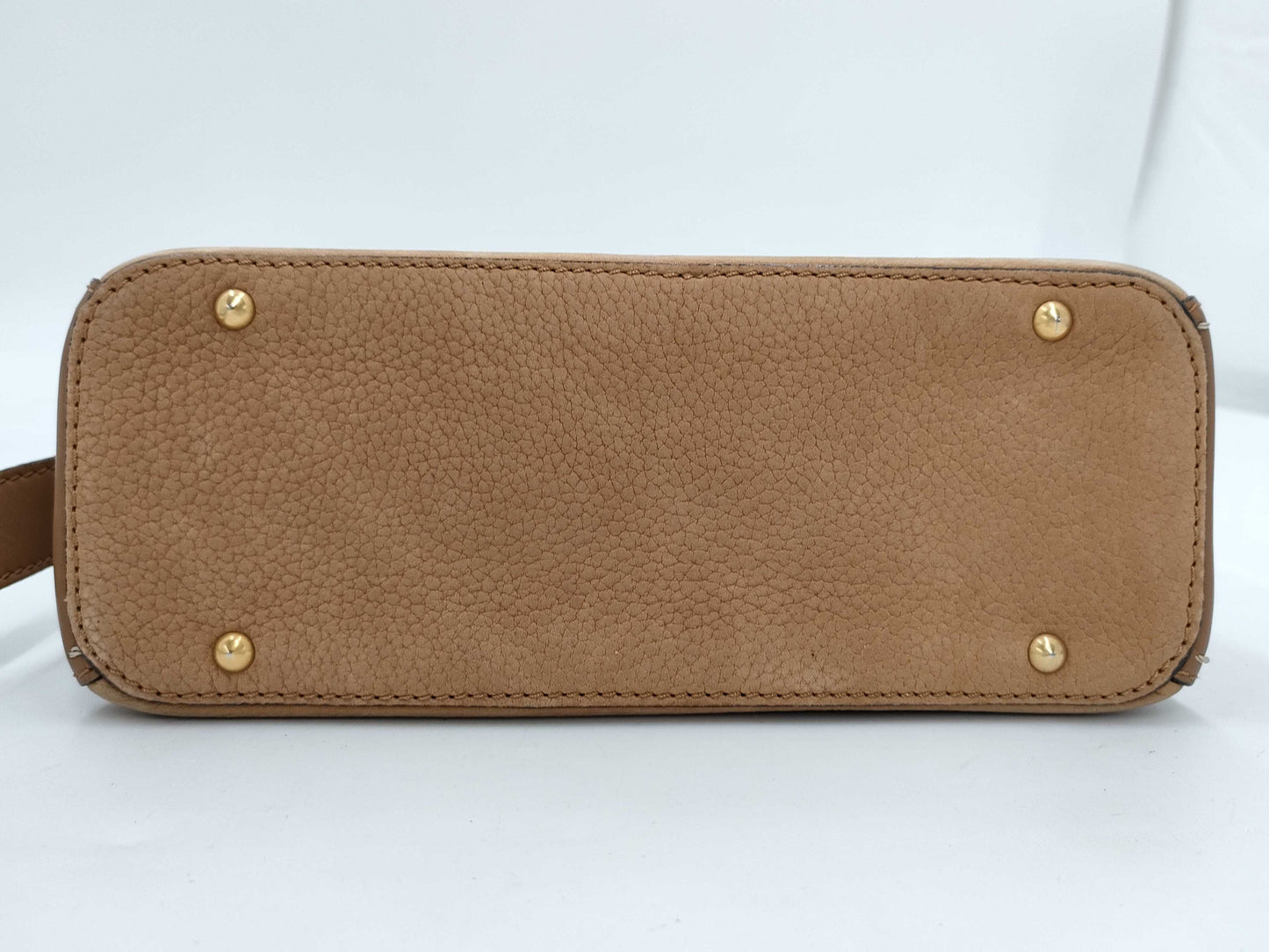 CELINE Stitched Leather Camera Shoulder Bag