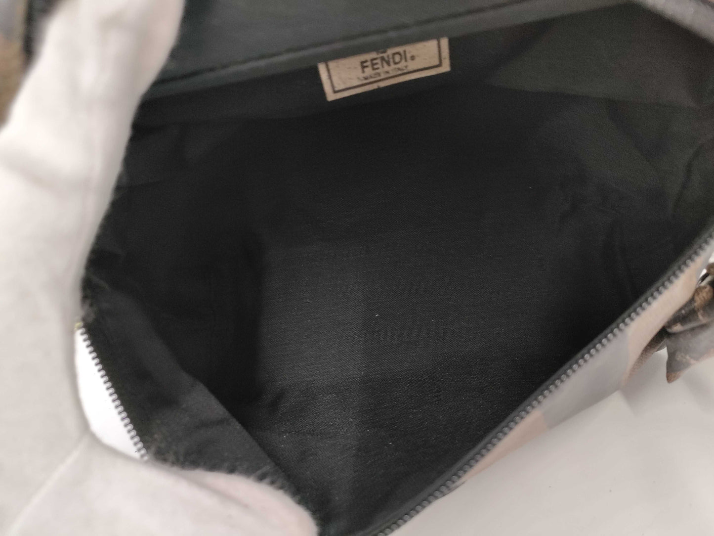 FENDI Pecan PVC Vanity 2-Way Shoulder Bag/Handbag