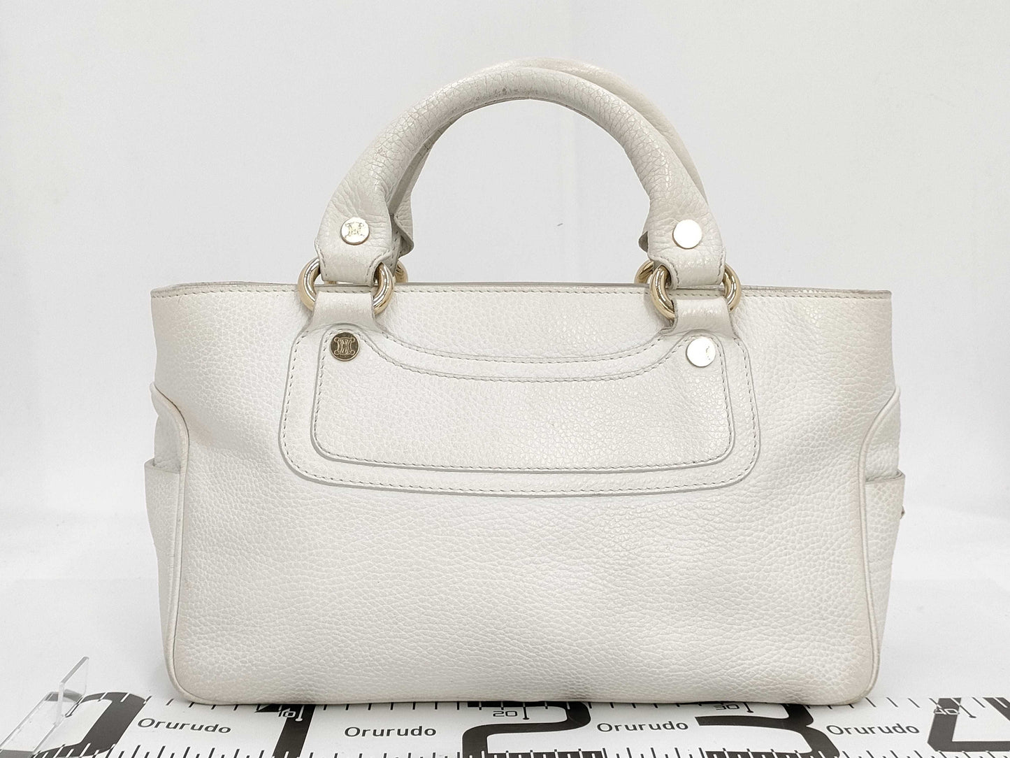 CELINE Boogie Bag Triomphe Leather Handbag