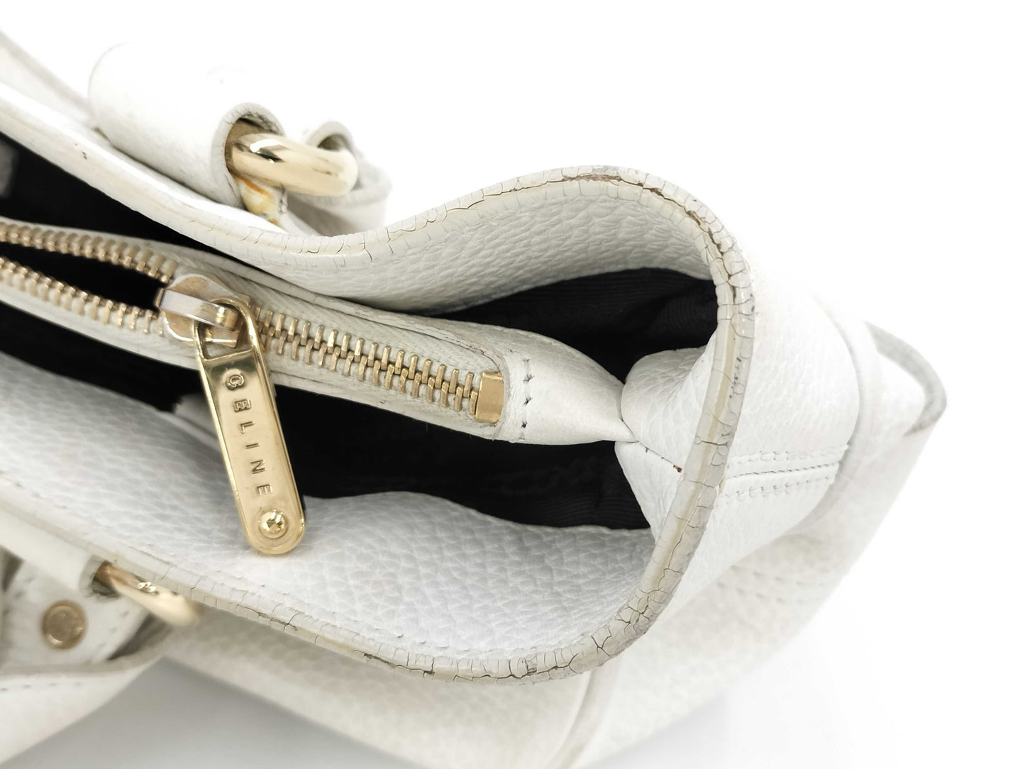 CELINE Boogie Bag Triomphe Leather Handbag