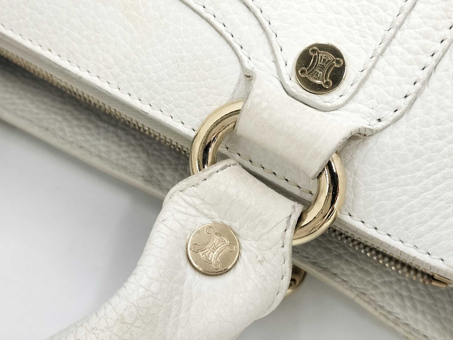 CELINE Boogie Bag Triomphe Leather Handbag