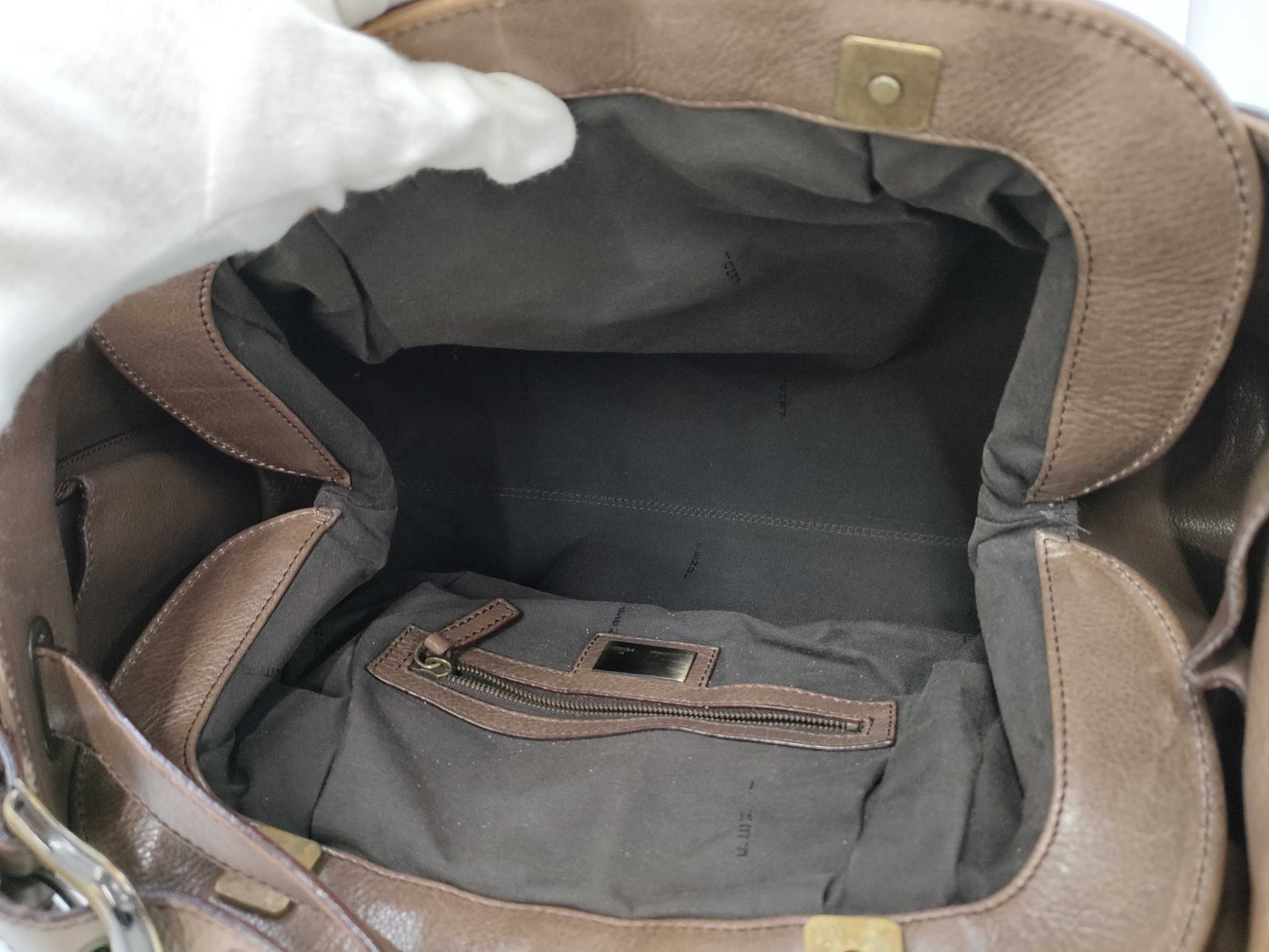 FENDI leather shoulder bag