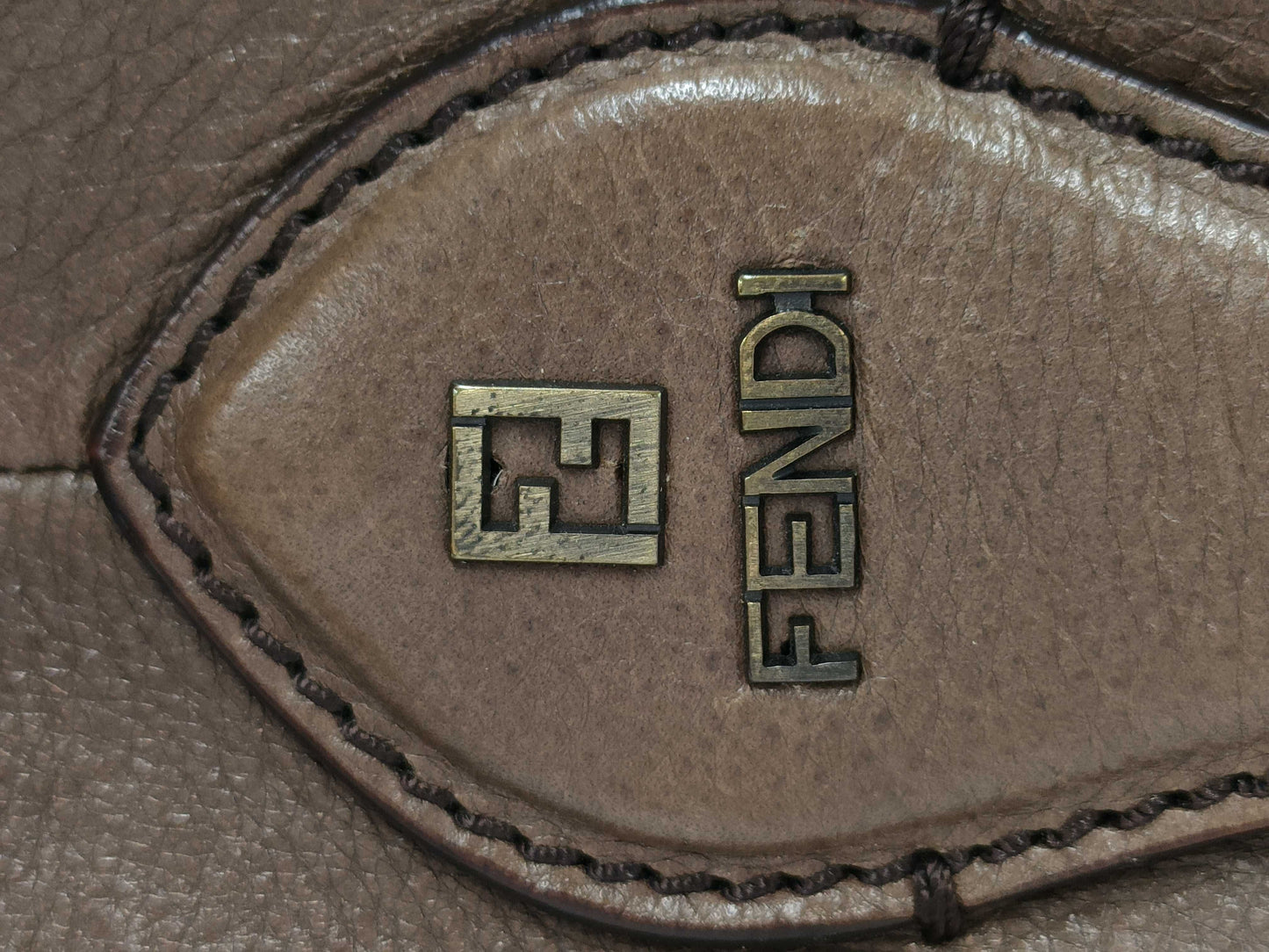 FENDI leather shoulder bag