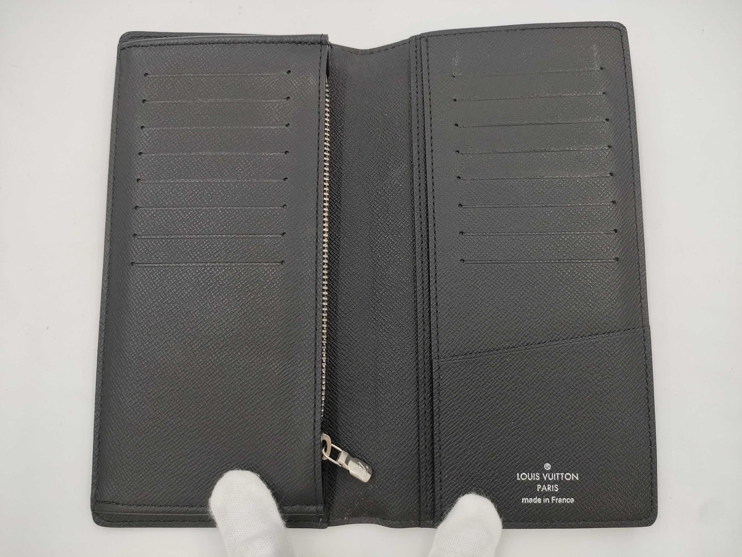 LOUIS VUITTON Graphite Brazza Wallet