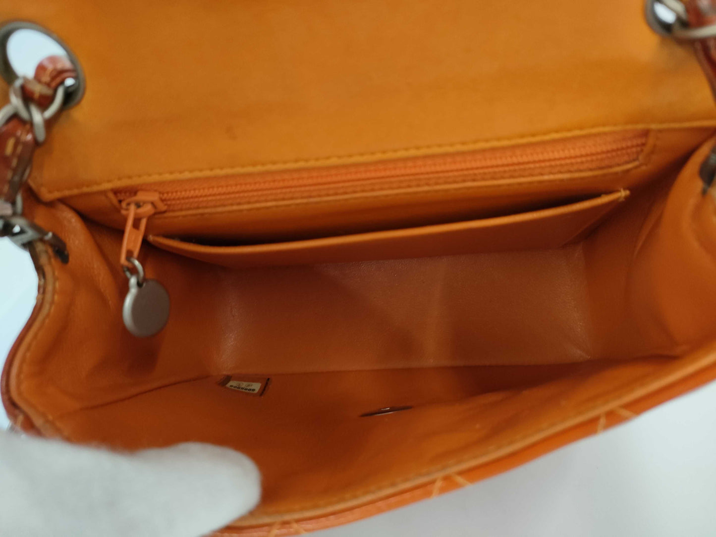 CHANEL Mini Matelasse Enamel Chain Shoulder Bag with Seal