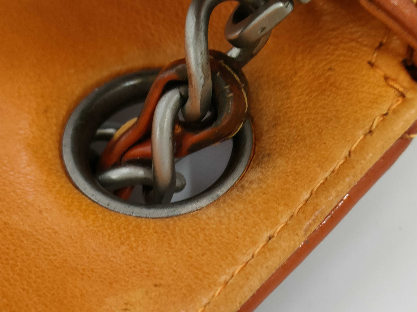 CHANEL Mini Matelasse Enamel Chain Shoulder Bag with Seal