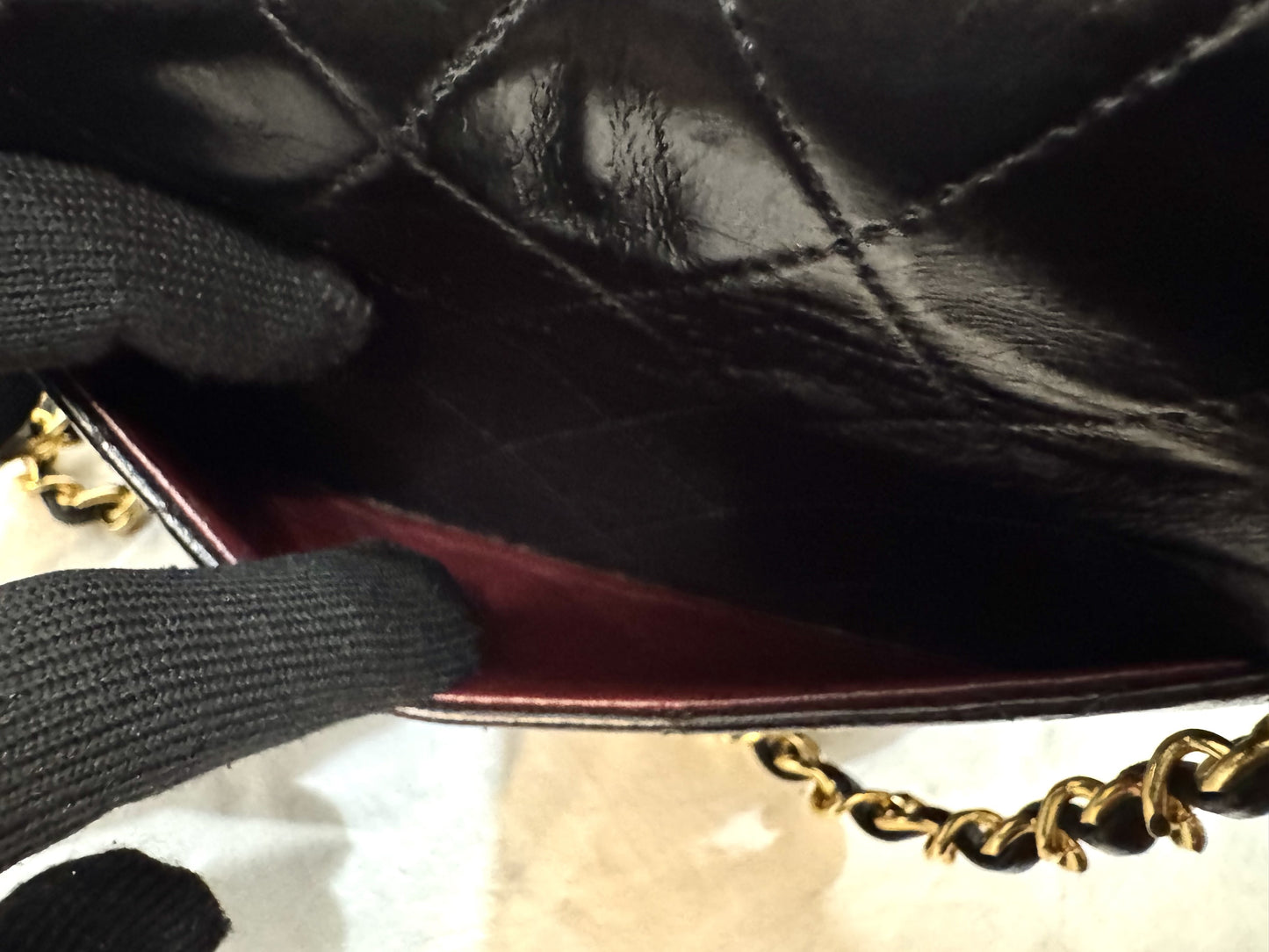 CHANEL Lambskin Mini Matelasse 17 Shoulder Bag with GD Hardware and 107cm Chain