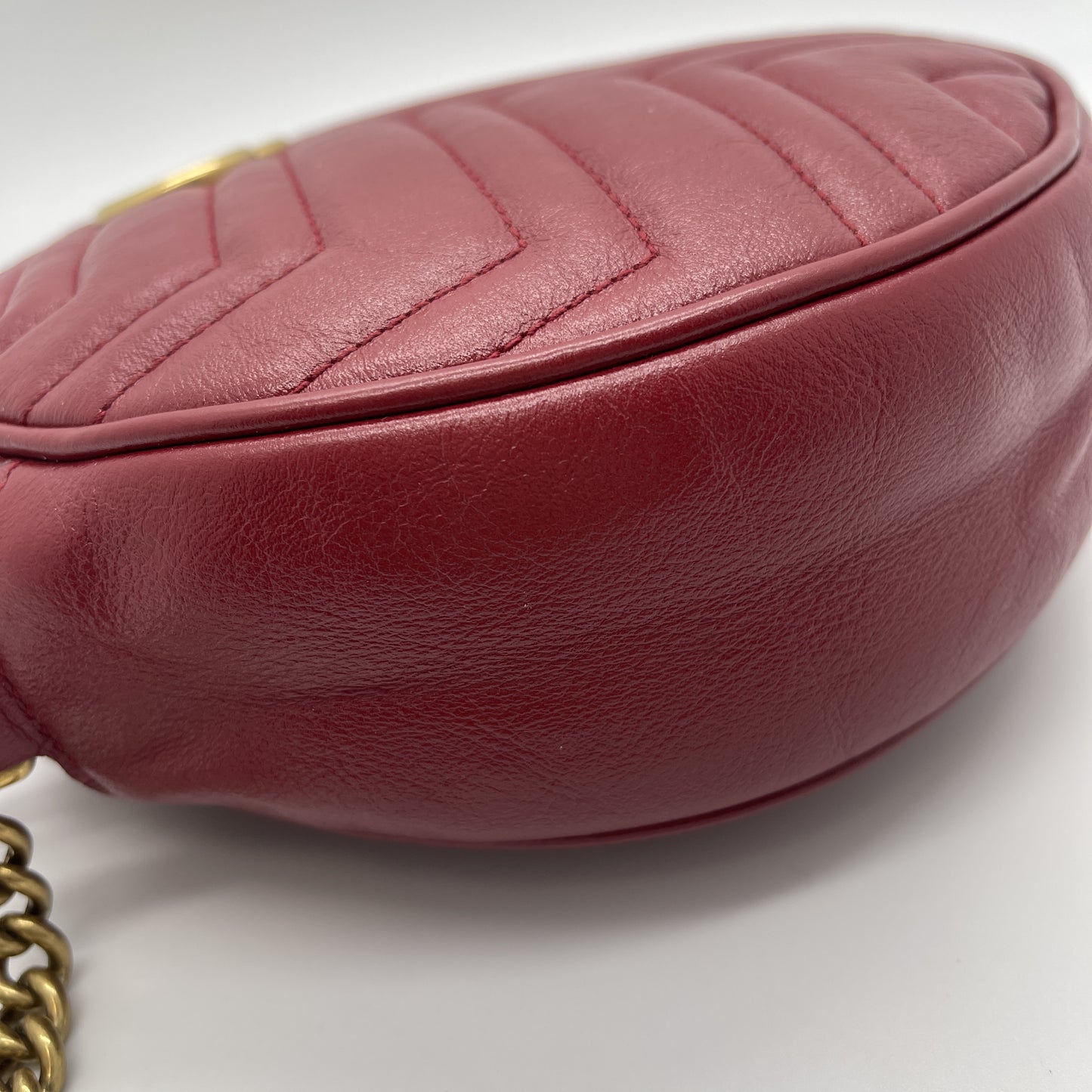 GUCCI Gucci Velvet Round Shoulder Bag