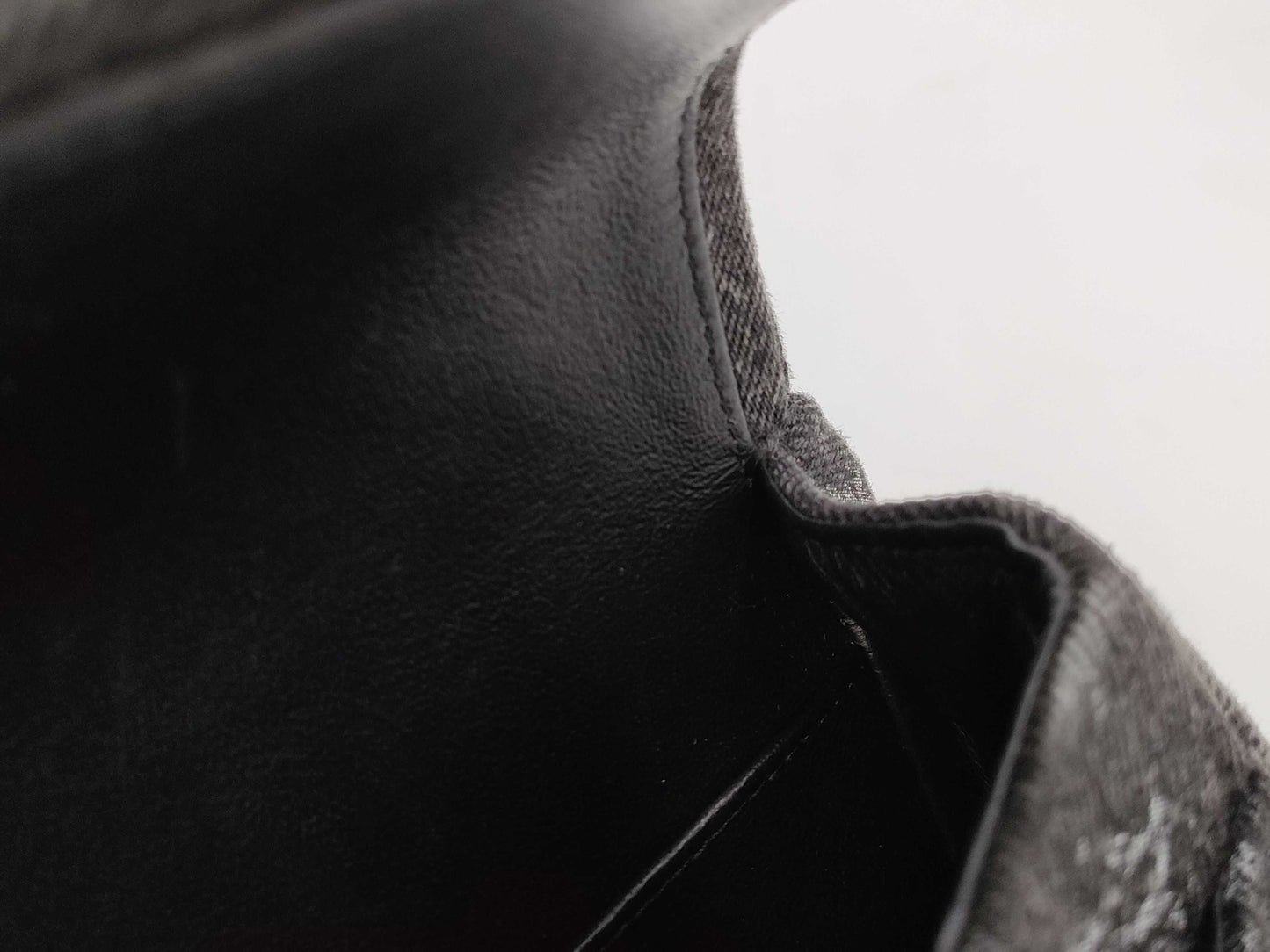CHANEL Double Flap Denim Gray SS Shoulder Bag