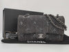 CHANEL Double Flap Denim Gray SS Shoulder Bag