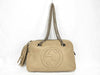 GUCCI Leather GG Chain Fringe Handbag