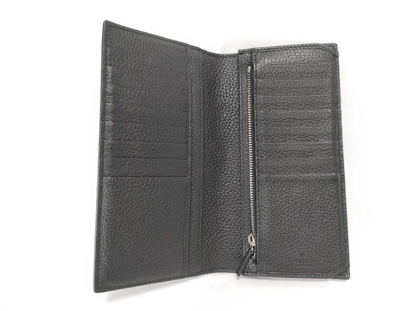 GUCCI Bifold Long Wallet Black Leather 795296 Wallet