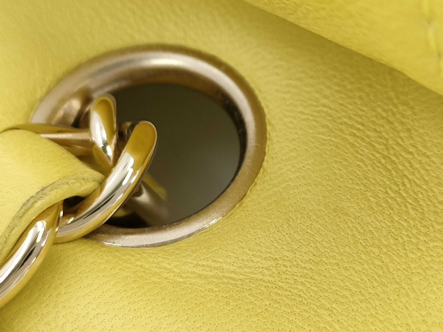 CHANEL Matelasse Chain Shoulder Bag, Yellow, 12846525