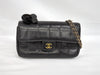 CHANEL Lambskin Chocolate Bar with Camellia Charm Chain Shoulder Bag