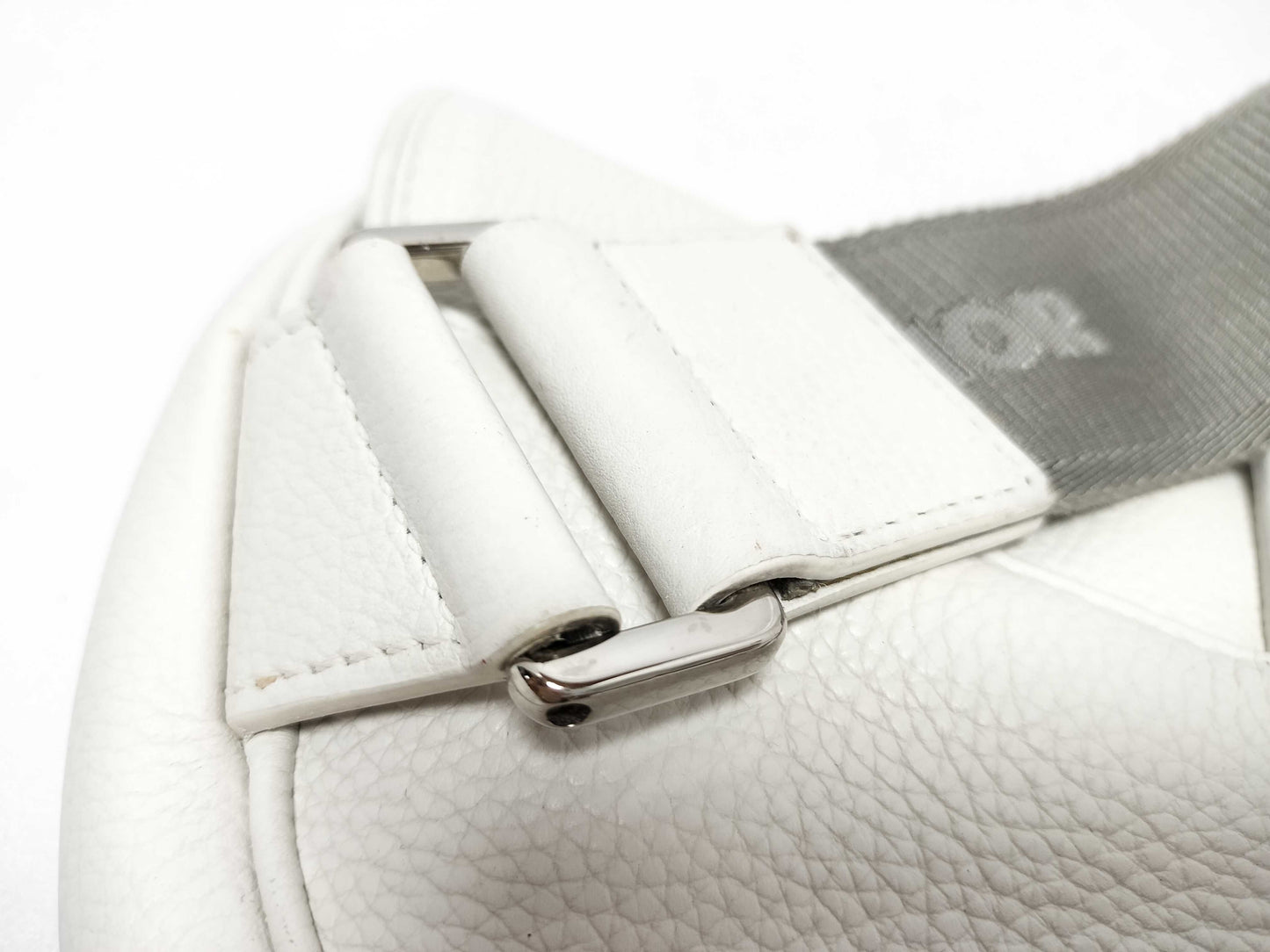 Dior Saddle Bag Leather White Shoulder Bag