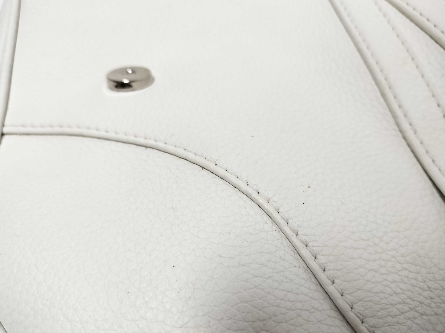 Dior Saddle Bag Leather White Shoulder Bag