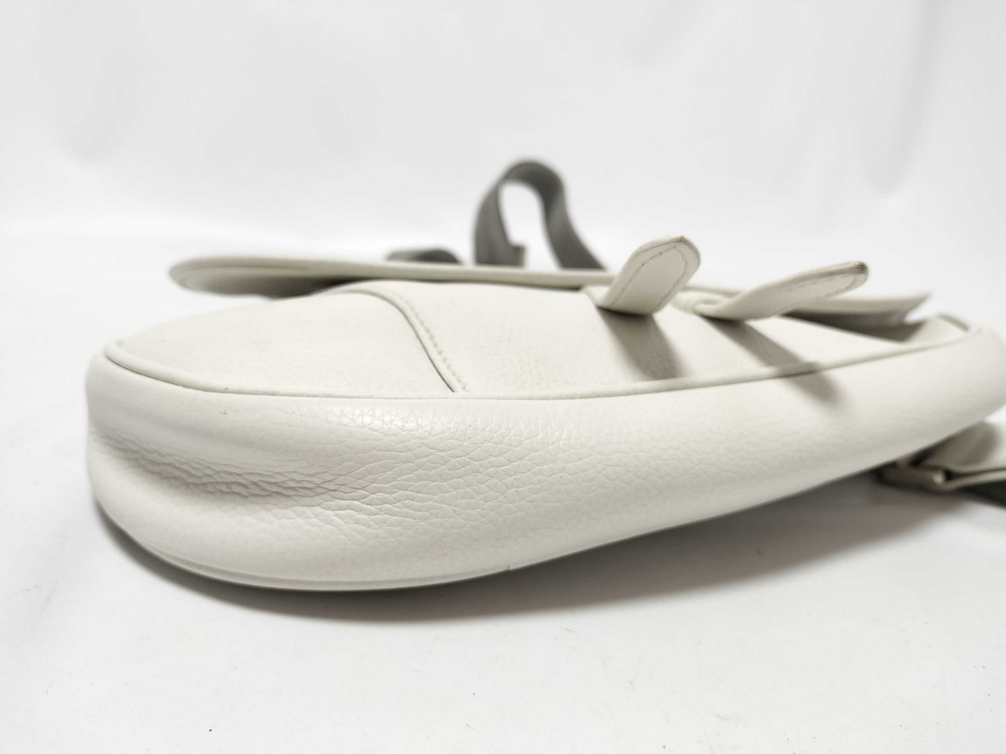 Dior Saddle Bag Leather White Shoulder Bag