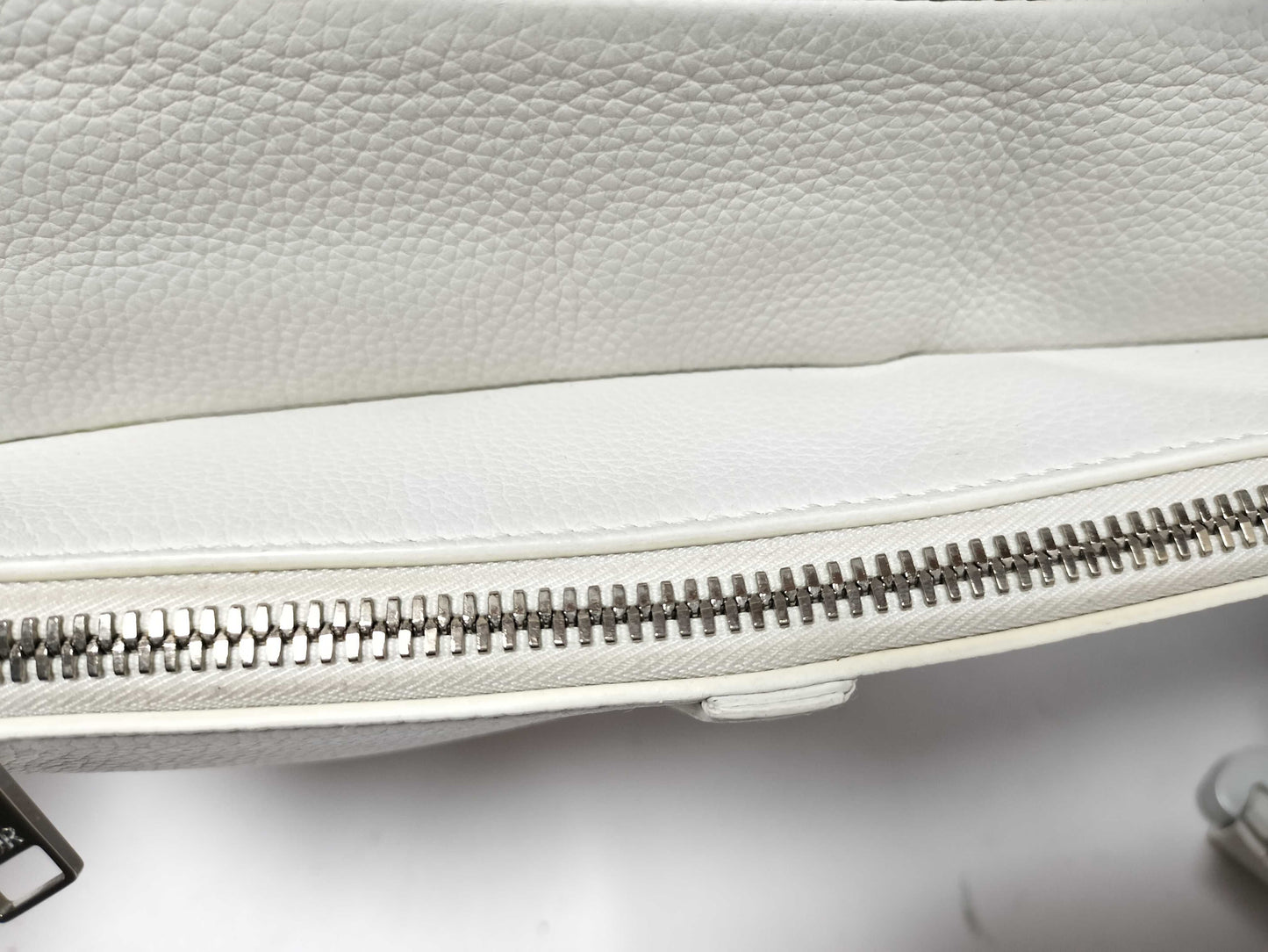 Dior Saddle Bag Leather White Shoulder Bag