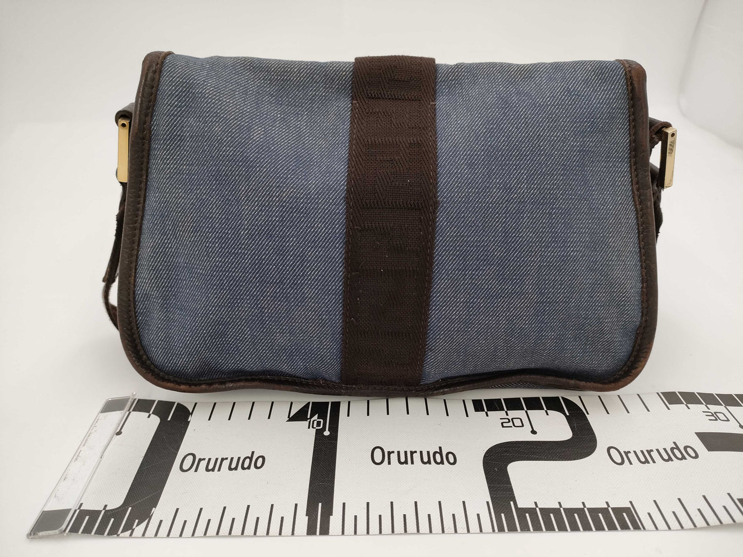 FENDI denim shoulder bag