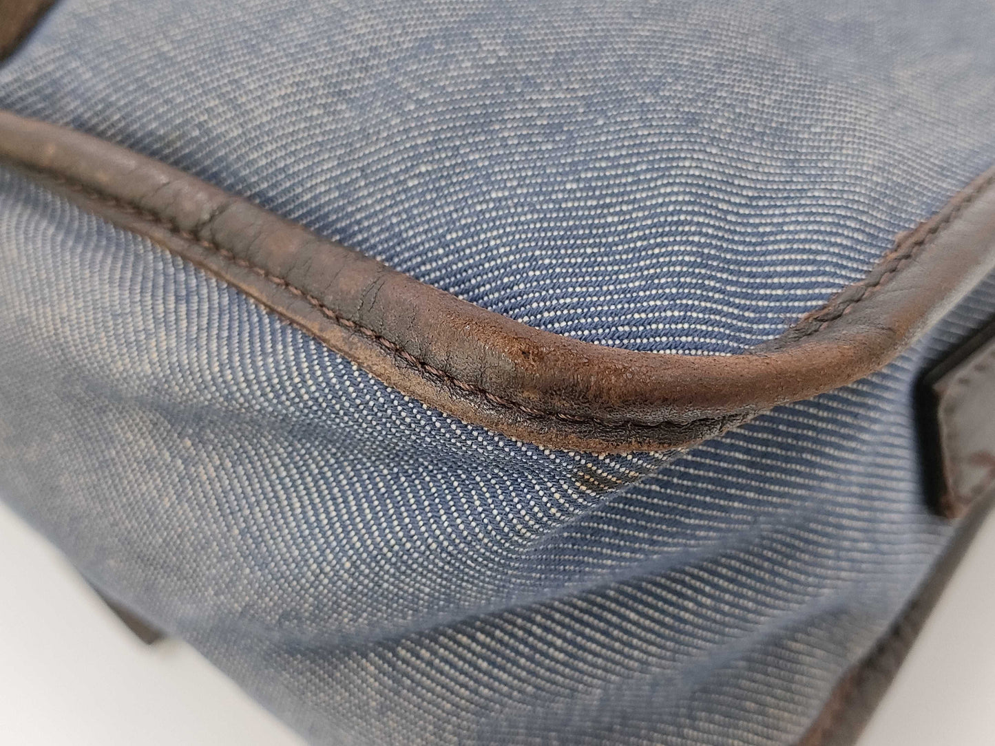 FENDI denim shoulder bag